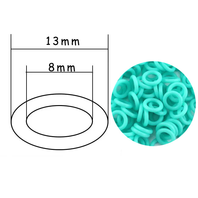 100PCS Silicone Tattoo O-rings