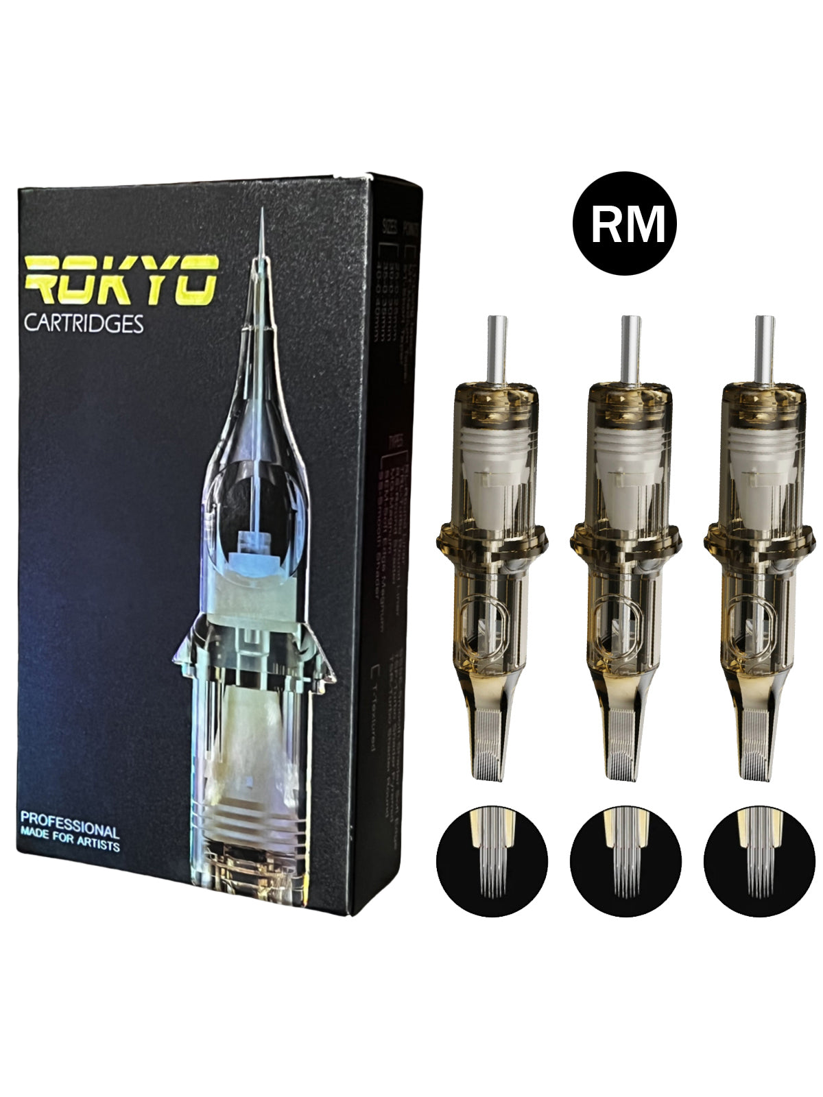 ROKYO Pro Tattoo Needle Cartridges - Curved Magnum