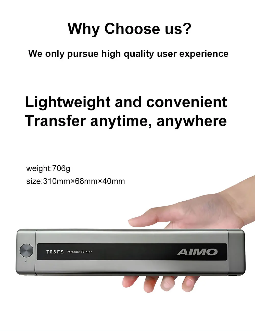 AIMO Portable Wireless Tattoo Transfer Stencil Printer
