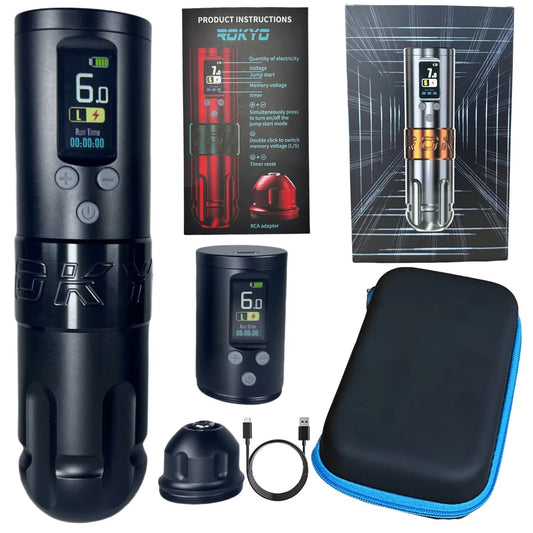 ROKYO X1 Wireless Tattoo Pen Machine Pack