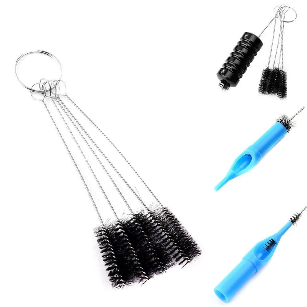 One Set Tattoo Machine Gun Tube Tip Cleaning Brush Brushes Supply