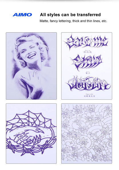AIMO Portable Wireless Tattoo Transfer Stencil Printer