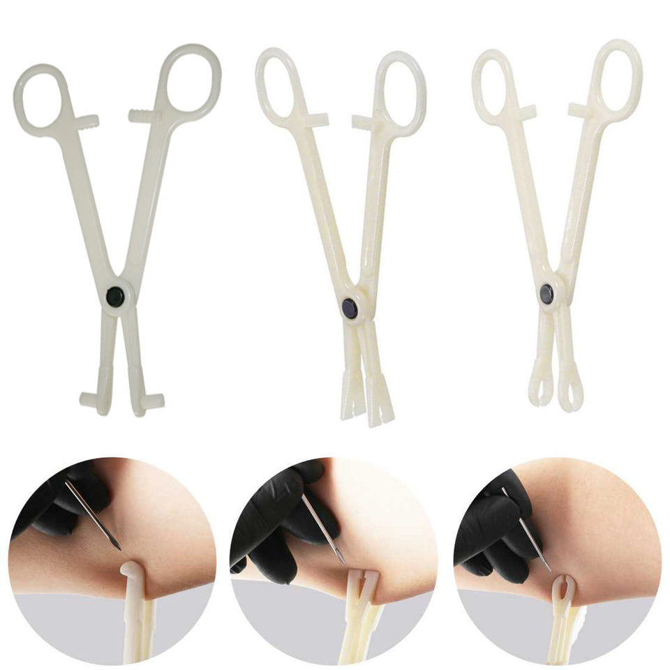 Disposable Body Piercing Plier Plastic Clamp