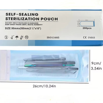 200pcs Manicure Sterilization Bags