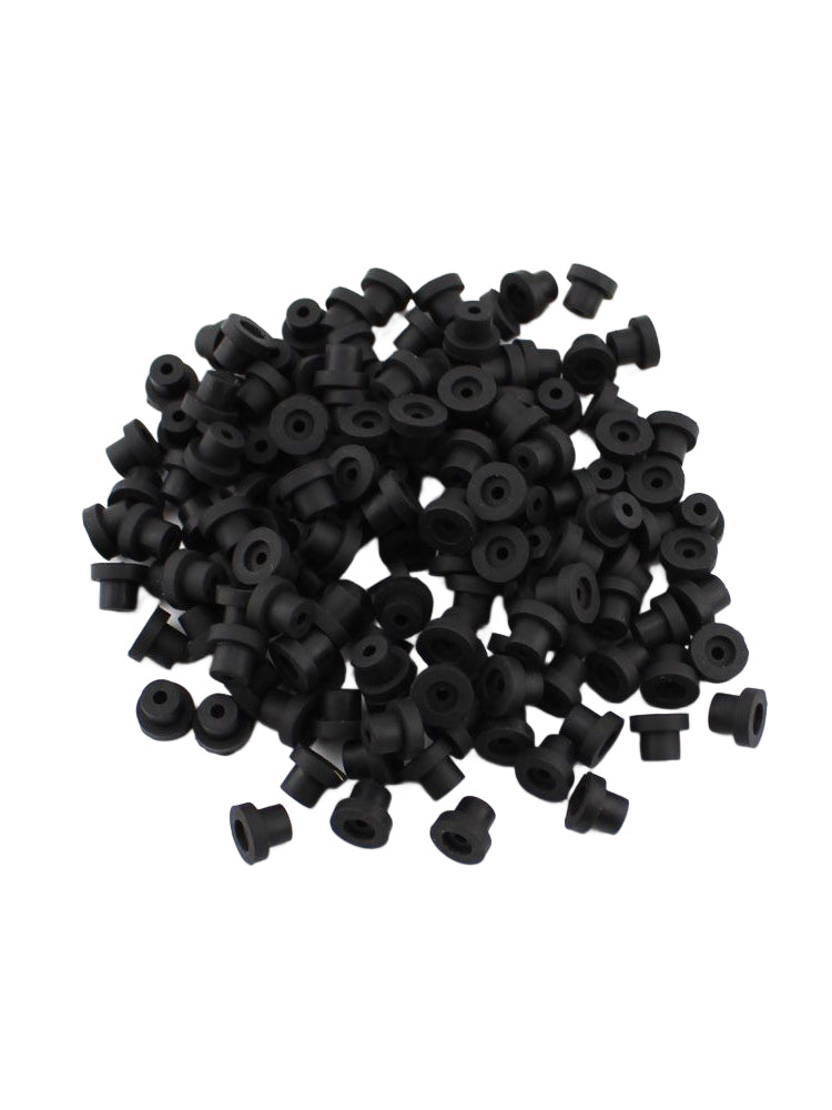 100 × Silicone Half Grommets (Top Hats)