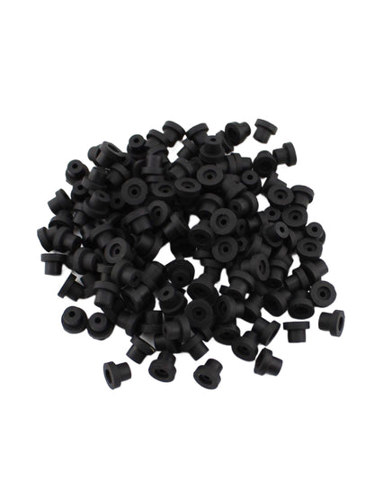 100 × Silicone Half Grommets (Top Hats)