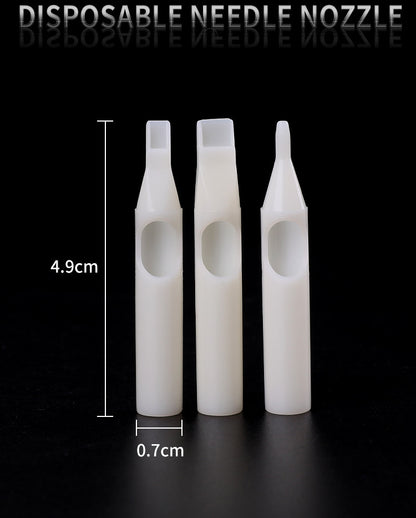 White Disposable Tattoo Sterile Tips Nozzles