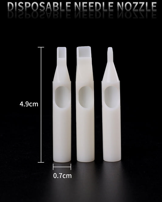 White Disposable Tattoo Sterile Tips Nozzles