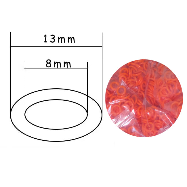 100PCS Silicone Tattoo O-rings