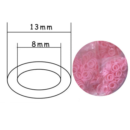100PCS Silicone Tattoo O-rings