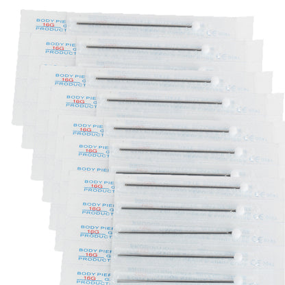 Lot Of 2000PCS 12/13/14/15/16/18/20G Sterilized 2  Body Piercing Needles Supply