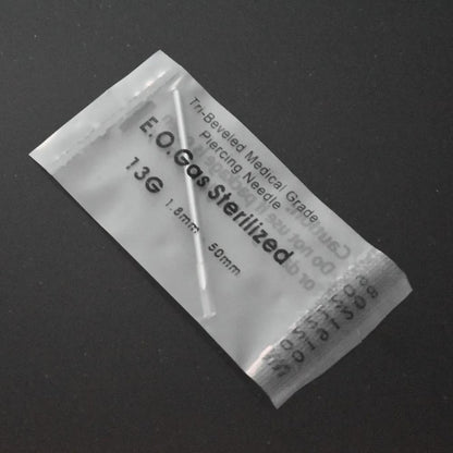 Box Of 100PCS Body Sterilized Disposable Piercing Needles For Ear Nose Navel Nipple Supply
