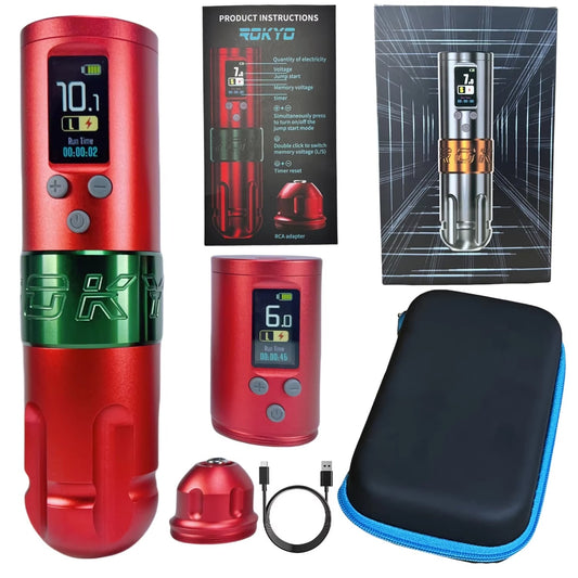 ROKYO X1 Wireless Tattoo Pen Machine Pack