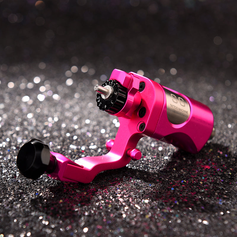 One Adjustable Stroke Direct Swiss Coreless Motor Rotary Tattoo Machine Gun With Free RCA Cord