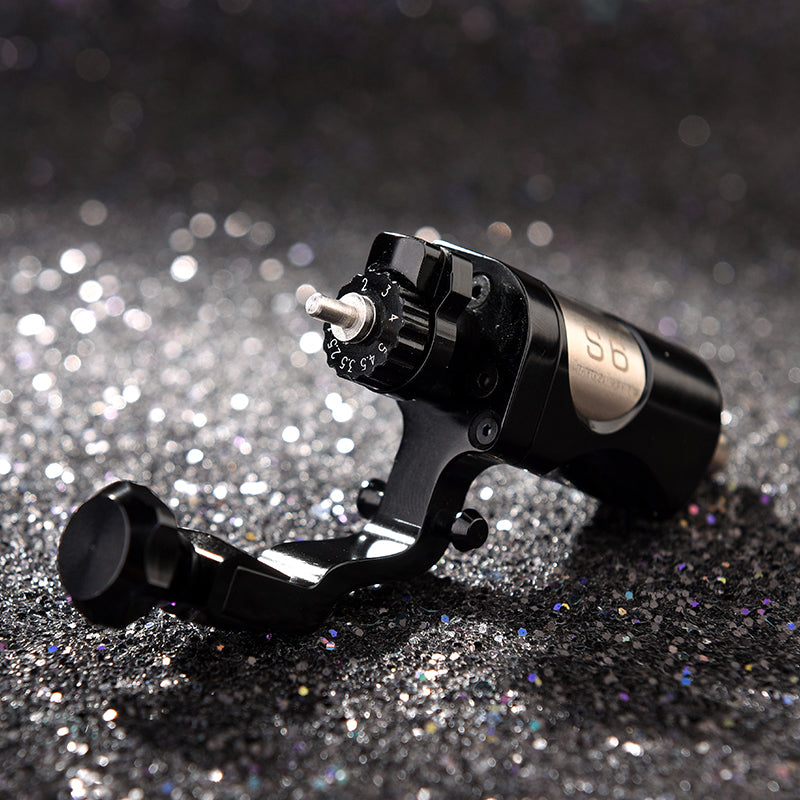 One Adjustable Stroke Direct Swiss Coreless Motor Rotary Tattoo Machine Gun With Free RCA Cord