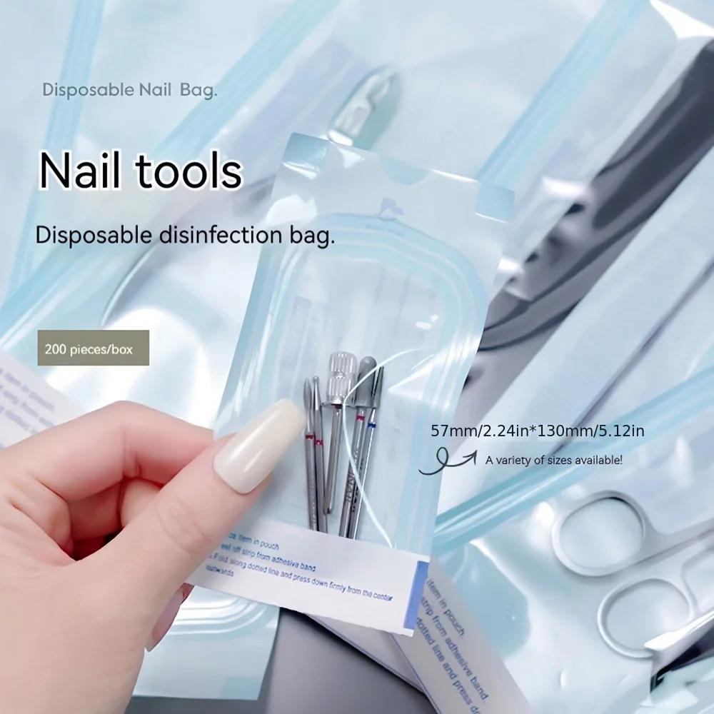200pcs Manicure Sterilization Bags
