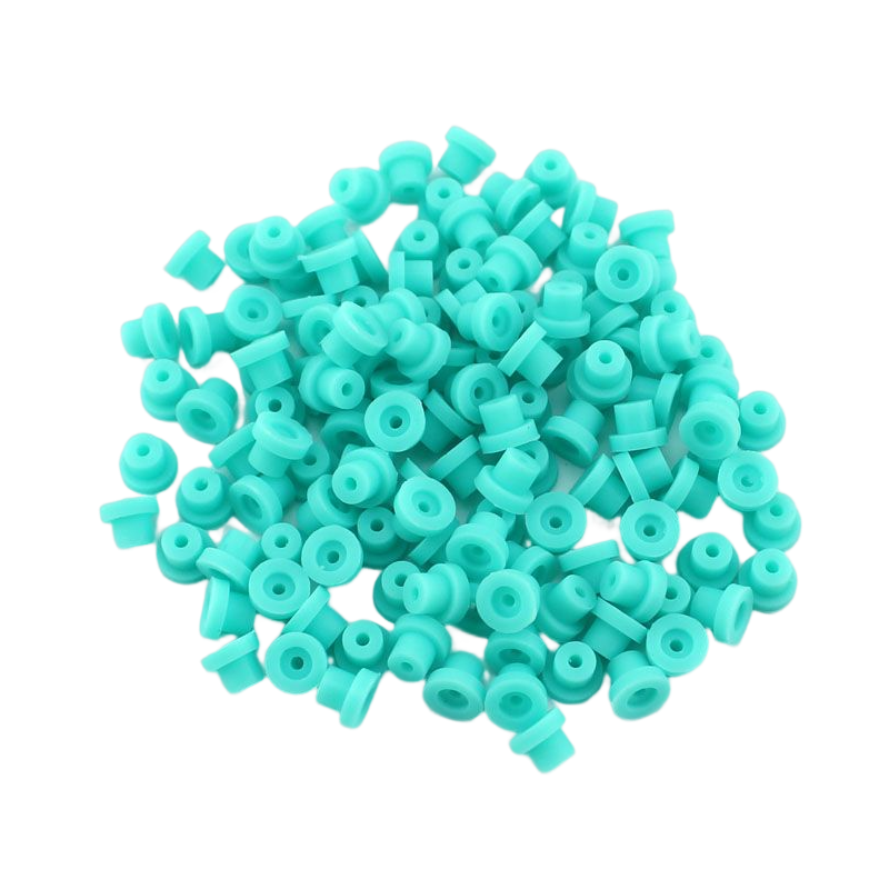 100 × Silicone Half Grommets (Top Hats)