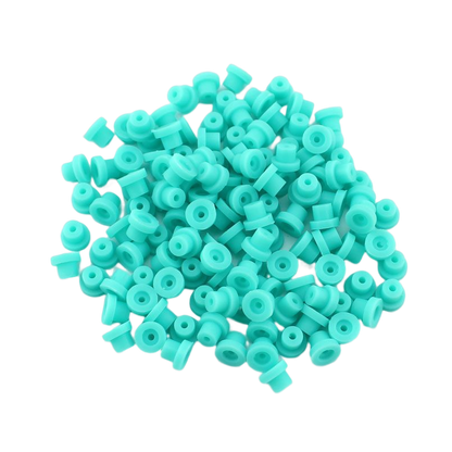 100 × Silicone Half Grommets (Top Hats)