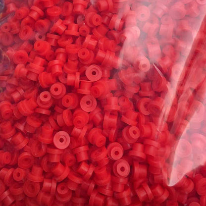 100 × Silicone Half Grommets (Top Hats)