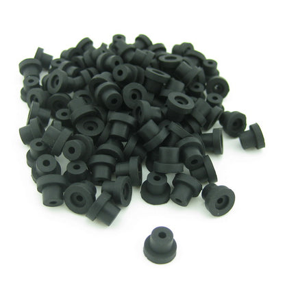 100 × Silicone Half Grommets (Top Hats)
