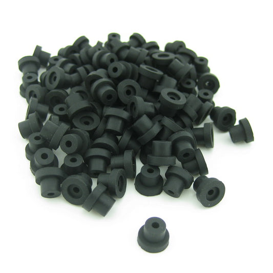 100 × Silicone Half Grommets (Top Hats)