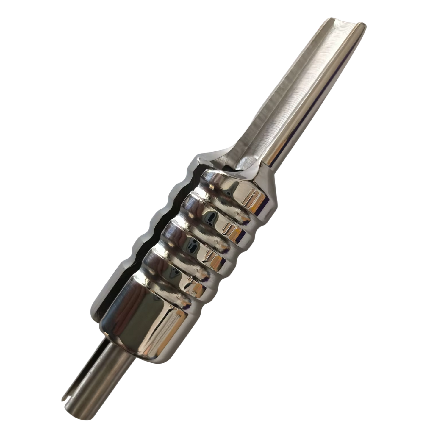 One Stainless Steel Flat Magnum Tattoo Tube Grip for Shading & Coloring