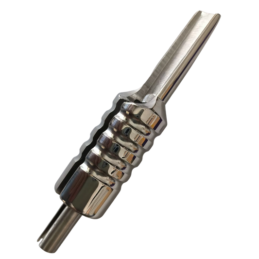 One Stainless Steel Flat Magnum Tattoo Tube Grip for Shading & Coloring