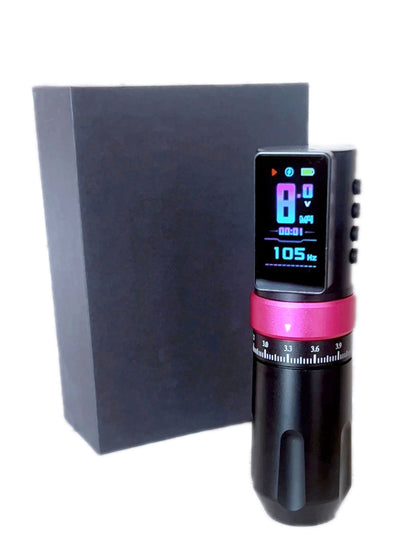 Wireless Tattoo Pen Machine - CAVARUND Adjustable 2.4-4.2mm for Microblading & Permanent Makeup Tattoo Supply