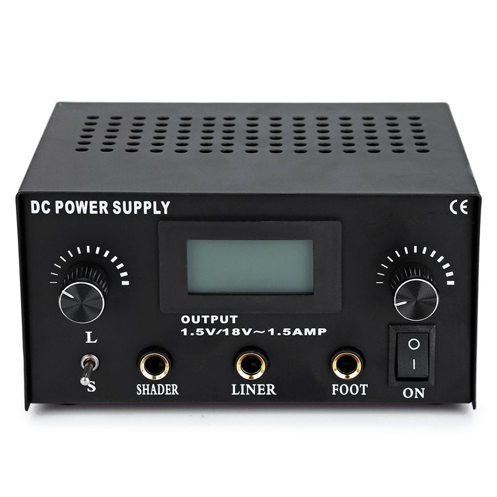 Digital LCD Display Professional Stable Dual Tattoo Power Supply