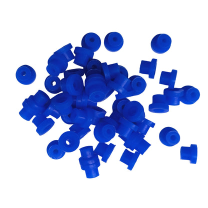 100 × Silicone Half Grommets (Top Hats)